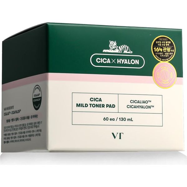 Vt Cosmetics Cica Mild Facial Toner Pad 60 Pcsü Ck-image