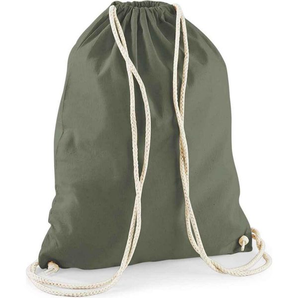 Westford Mill - Borsa Da Ginnastica, Cotone PC5783 (Taglia Unica) (Oliva)-image