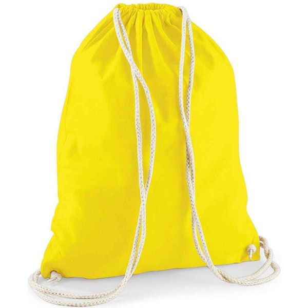 Westford Mill - Borsa Da Ginnastica, Cotone PC5783 (Taglia Unica) (Giallo)-image