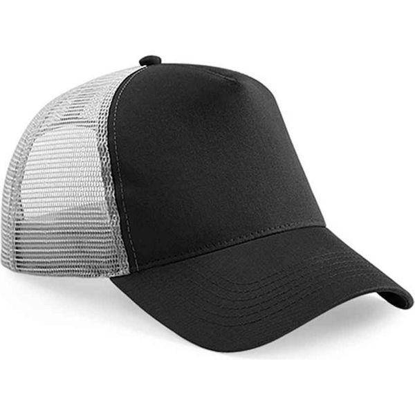 Beechfield - Cappello Trucker Snapback Per Uomini/Donne Unisex PC5762 (Taglia Unica) (Nero/Grigio)-image