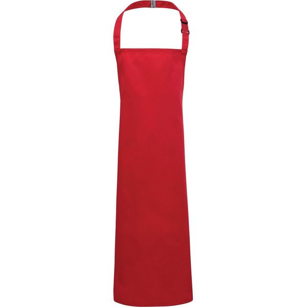 Premier - Grembiule Per Bambini "Premier"", Tinta Unita PC7440 (104-116) (Rosso)"-image