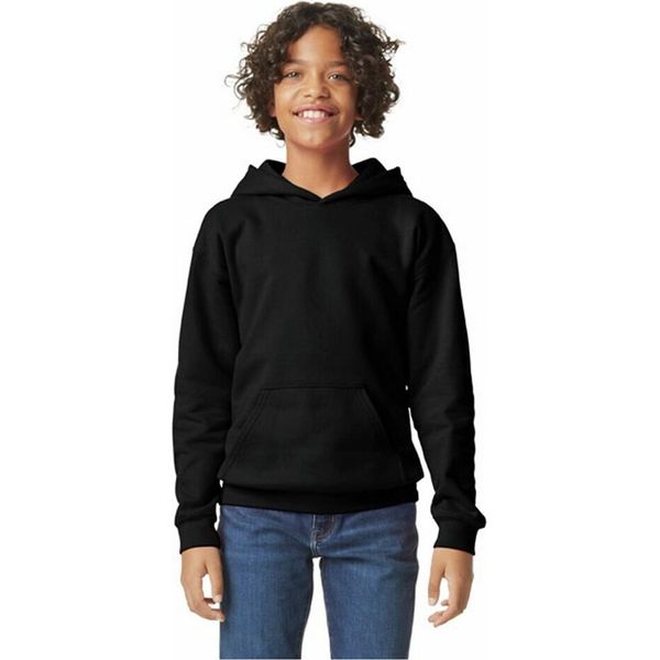 Gildan - Felpa Con Cappuccio "Softstyle"" Per Bambini PC7459 (152-158) (Nero)"-image