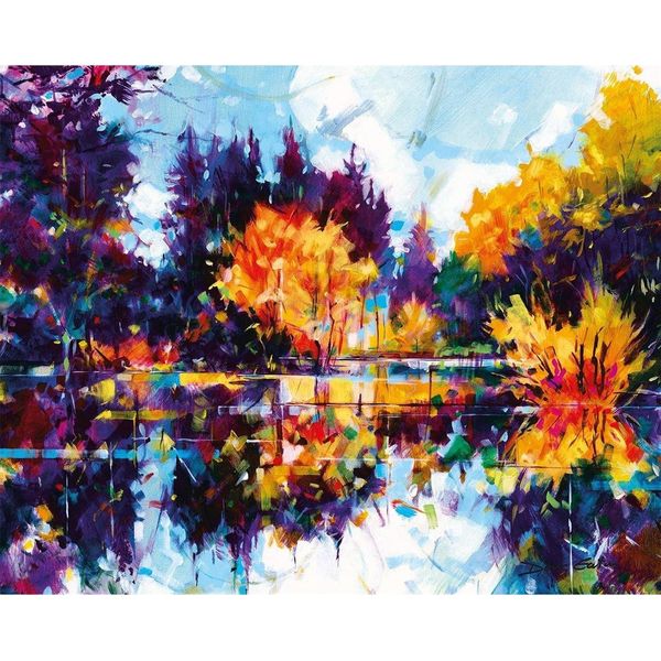 Doug Eaton - Stampa Su Tela "Meadowcliff Colours"" PM10475 (40,5 Cm X 50,5 Cm X 4 Cm) (A Colori)"-image