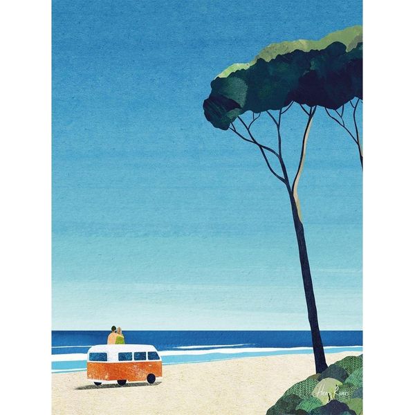 Henry Rivers - Quadro "Van Life Ii"" PM10478 (40 Cm X 30 Cm) (Blau/GrüN)"-image