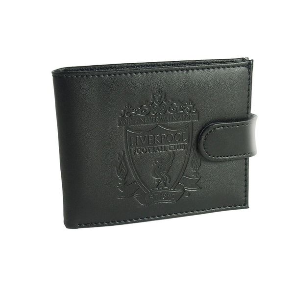 Liverpool Fc - Portafoglio In Pelle Crest RD3490 (Taglia Unica) (Nero)-image