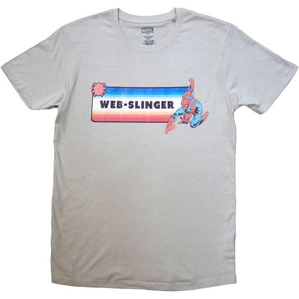 Spider-Man - Maglietta "Web-Slinger"" Per Uomo/Donna Unisex RO11376 (S) (Sand)"-image