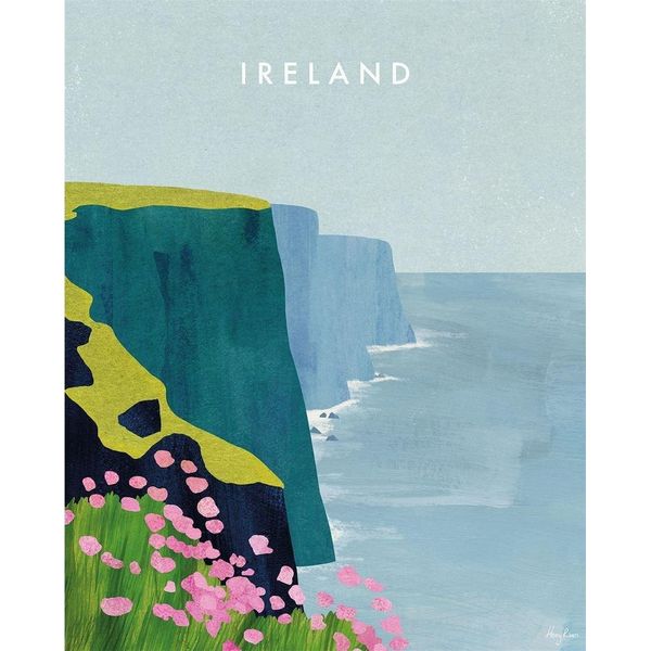 Henry Rivers - Leinwanddruck "Irlanda Cliffs Of Moher"" PM10807 (40 Cm X 30 Cm) (Bunt)"-image