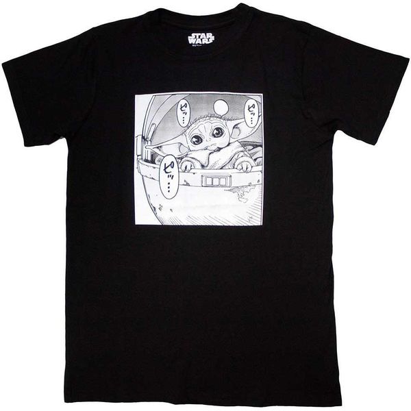 Star Wars - Maglietta "Discorso Di Grogu"" Per Uomo/Donna Unisex RO11405 (S) (Nero)"-image
