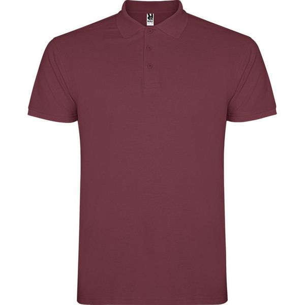 Roly - Polo "Star"" Da Uomo A Maniche Corte PF4346 (3XL) (Rosso Bacca)"-image