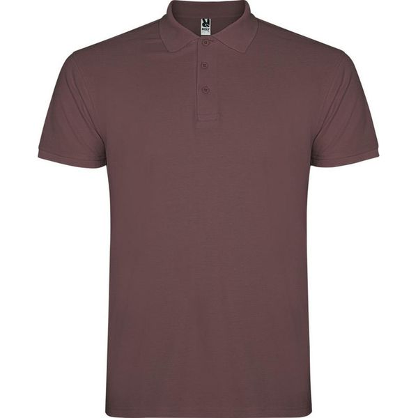 Roly - Polo "Star"" Da Uomo A Maniche Corte PF4346 (M) (Rosso Pallido)"-image