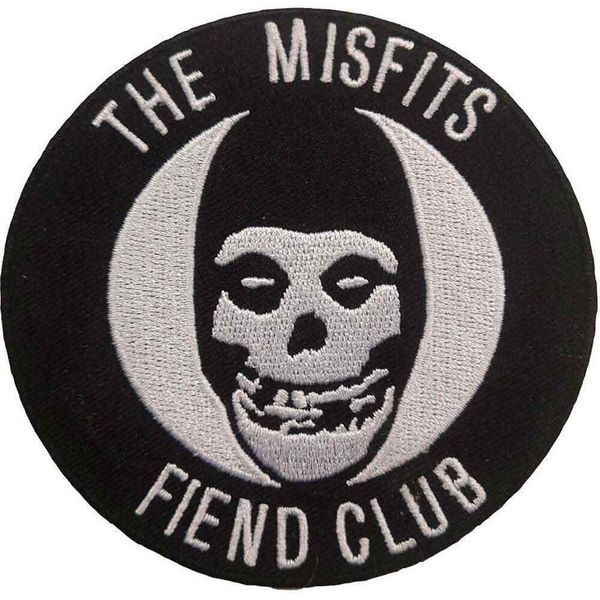 Misfits - Taglia Standard - Toppa "Fiend Club"", Tessuto RO11325 (Taglia Unica) (Nero/Grigio)"-image