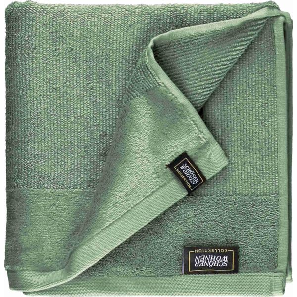 Asciugamano Della Collezione SchÖNer Wohnen SENSE-4 Verde 50 X 100 Cm-image