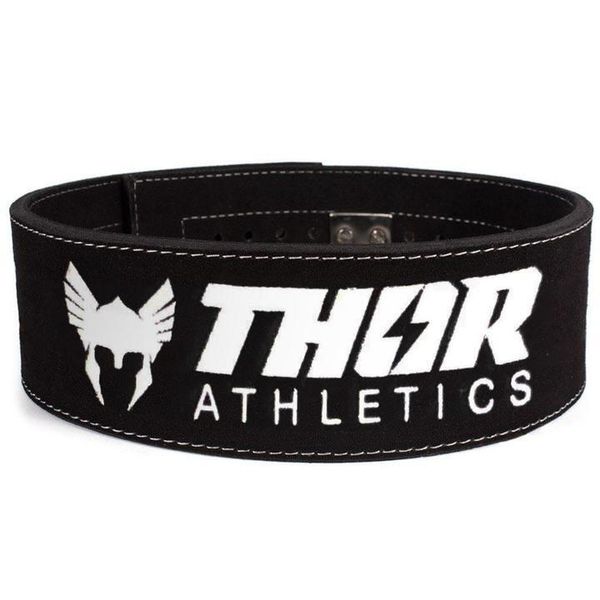 Thor Athletics Cintura Per Sollevamento Pesi In Pelle Con Fibbia, Cintura Per Sollevamento Pesi, Powerlifting, Bodybuilding, Crossfit, Fitness, Cintura Per Sollevamento Pesi (Xs)-image