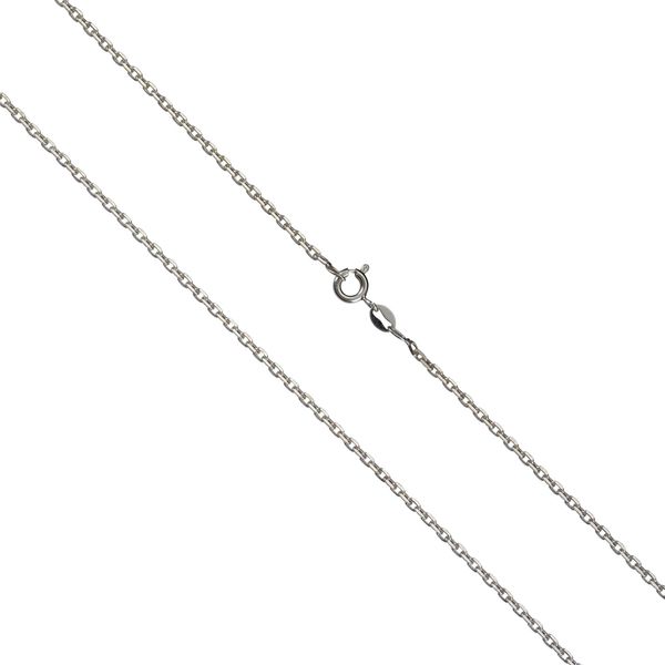Collierkettchen Vivance "925/- Sterling Silber Ankerkette", Weiß, Halsketten, Damen, 60Cm, Silber 925 (Sterlingsilber), L: 60 B: 2Mm, GläNzend, B:2Mm-image