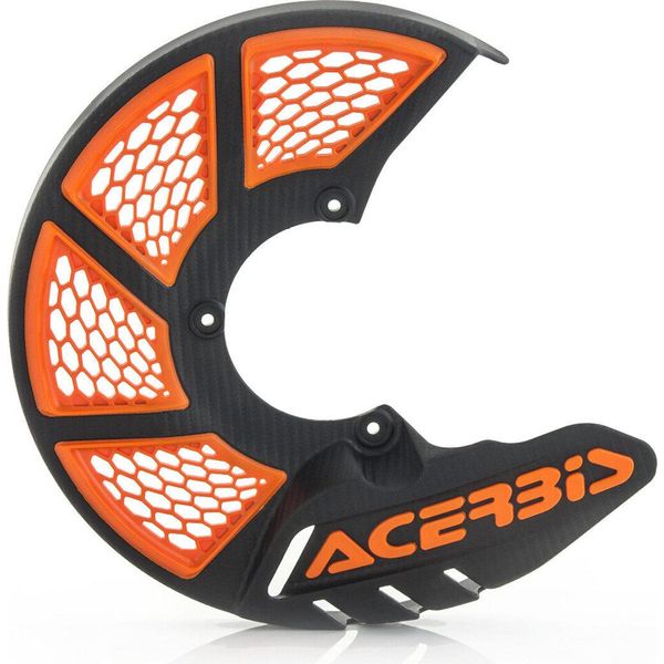 Acerbis X-Brake 2.0 Copriparabrezza, Nero/Arancio, Taglia Unica-image