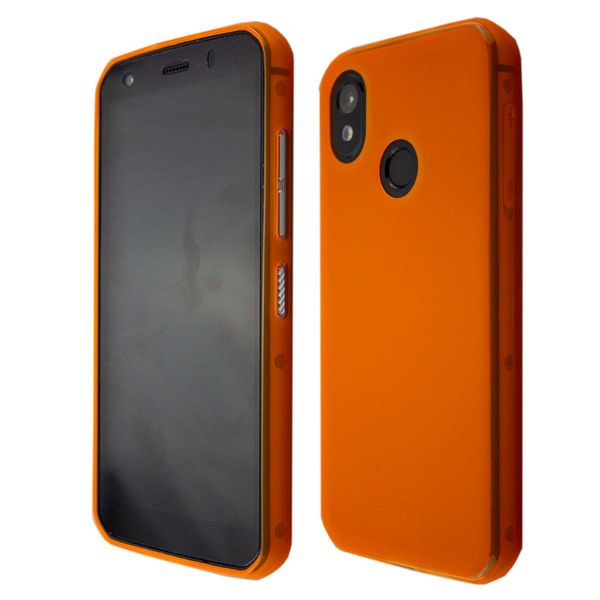 Caseroxx Custodia Protettiva In Tpu Compatibile Con Cat S52, Custodia Per Cellulare In Gomma Arancione-image