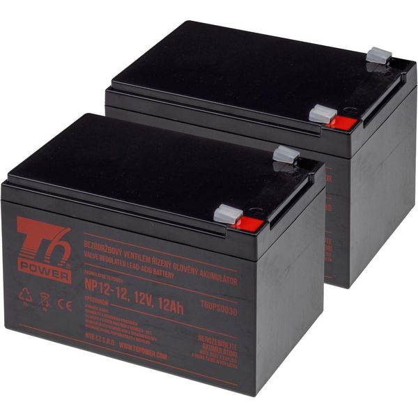 Set Di Batterie T6 Power Per Apc Smart-Ups 1000RM, Vrla, 12 V-image