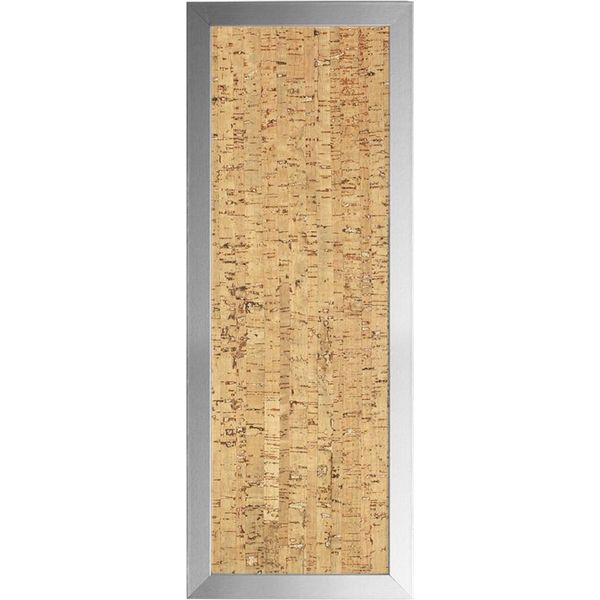 Lavagna In Sughero Bi-Office Design 600 X 400 Mm Argento-image