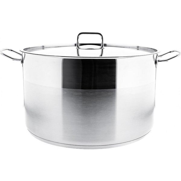 Casseruola Almina Silver In Acciaio Inox Con Coperchio Per Tutti I Tipi Di Piano Cottura 18 L-image