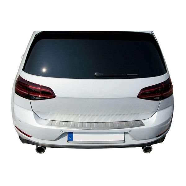 Protezione Paraurti In Acciaio Inox Opaco Per Vw Golf 7 VII-SCHRÄRGHECK-MIT Abkantung-image