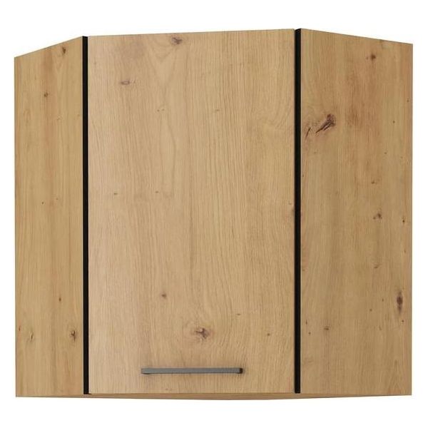 Armadietto Superiore Ad Angolo Malila - 60X60 Cm, Rovere Artisan-image