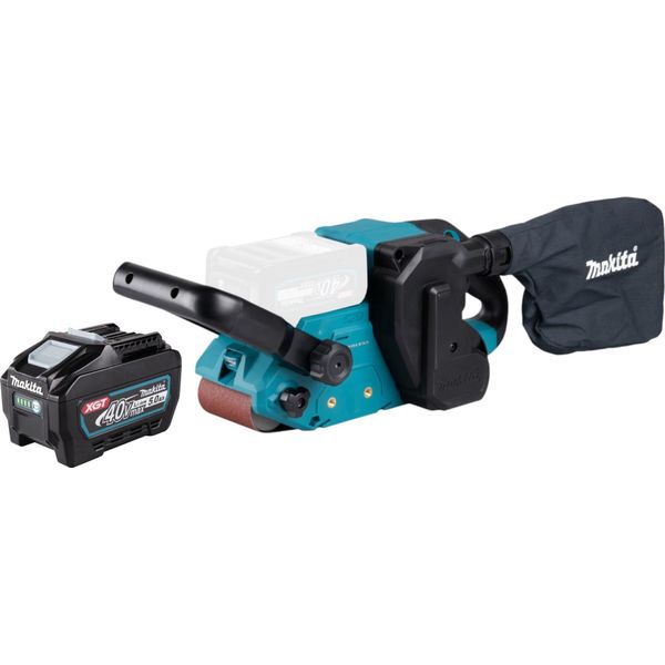Makita Bs 001 GT1 Levigatrice A Nastro A Batteria 40 V Max. 76 X 533 Mm Brushless + 1X Batteria Ricaricabile 5,0 Ah - Senza Caricabatteria-image
