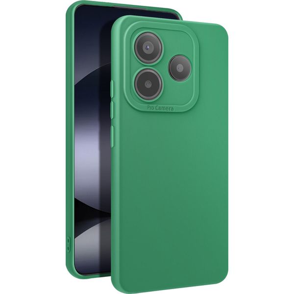 Avizar, Custodia Per Xiaomi Redmi Note 14 5G Protezione Della Fotocamera In Silicone Morbido, Verde-image