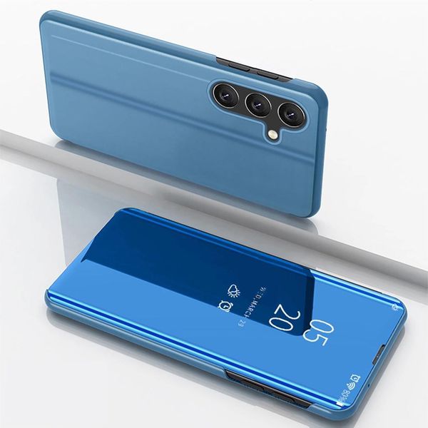 Custodia Clear View Per Samsung Galaxy S24 Fe Flap Cover - Blu-image