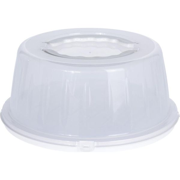 Vassoio Per Servire E Trasportare Torte Excellent Houseware, Polipropilene, 33X15 Cm, Bianco-image