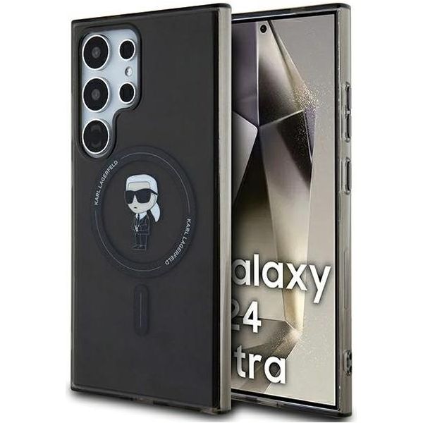 Karl Lagerfeld Klhms24Lhfcknok S24 Ultras928 Czarny/Nero Custodia Rigida Iml Ikonik Magsafe-image
