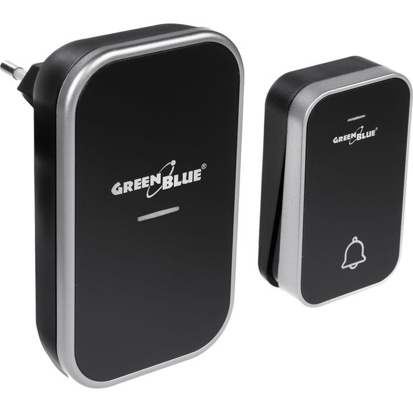 Campanello Senza Fili Sistema Di Campanello Cinetico Senza Fili, Senza Batterie, Con 38 Melodie, Portata Fino A 200 M, IP44 (1X Ricevitore A Presa + 1X Ricevitore A Presa + 1X Ricevitore A Presa)-image
