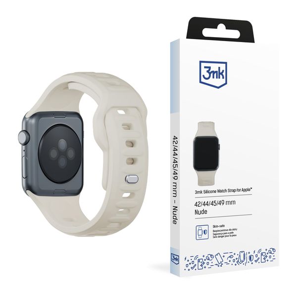 42/44/45/46/49 Mm Nudo (Grande) - Cinturino In Silicone 3Mk Per Apple-image
