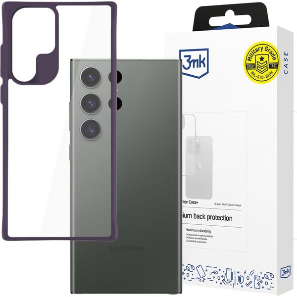 3MK Satin Armor Case+ Sam S24 Ultra Cover Protettiva Viola-image