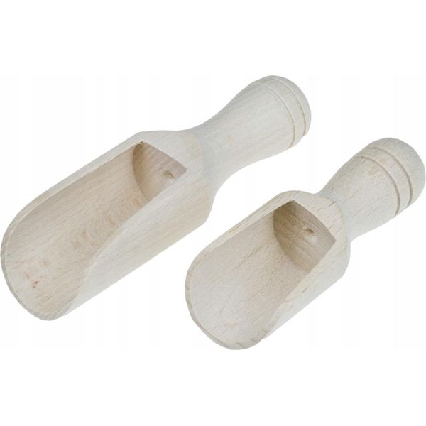50X Cucchiaio Di Legno Con Scanalatura In Faggio Grezzo E Set Di Cucchiai Decorativi Per La Cucina-image