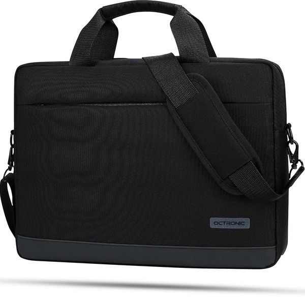 Borsa Per Laptop 15.6 Pollici - Borsa A Tracolla Con Scomparto Per Laptop - Idrorepellente - 9 Litri - Nero-image