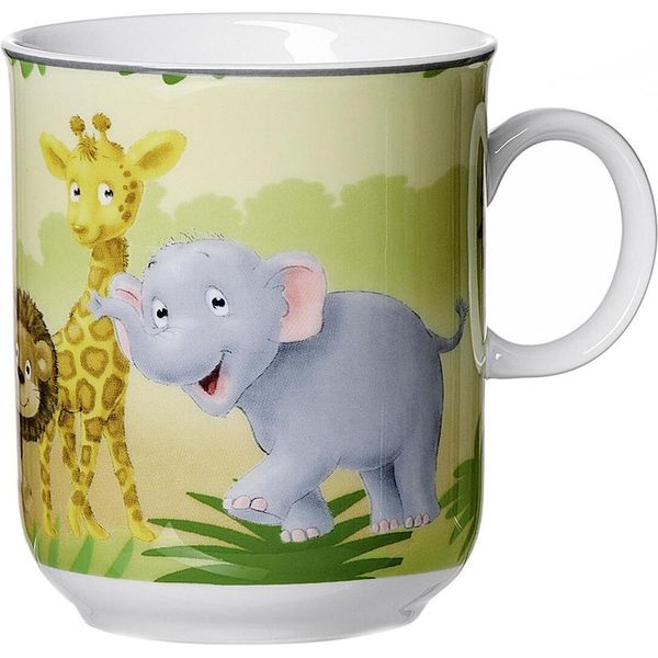 Ritzenhoff & Breker Tiere Kinder-Trink-Becher Afrikatiere, Kinderbecher, Tasse, Kinder, Porzellan, 270 Ml, 427813-image