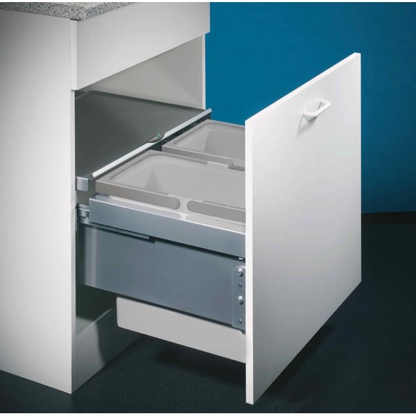 Naber Cox® Base 360 S/600-2, Contenitore Frontale Per Rifiuti, Grigio Chiaro, H 360 Mm 8012304-image
