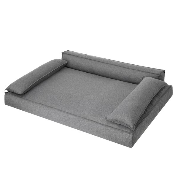 Letto Per Cani, Materasso Per Animali, Letto Per Gatti, Cuscino Per Cani, Cesto Per Cani, Divano Per Cani, Posto Letto Per Cani, Ortopedico, Mobili, Antracite, 120X77 Cm-image