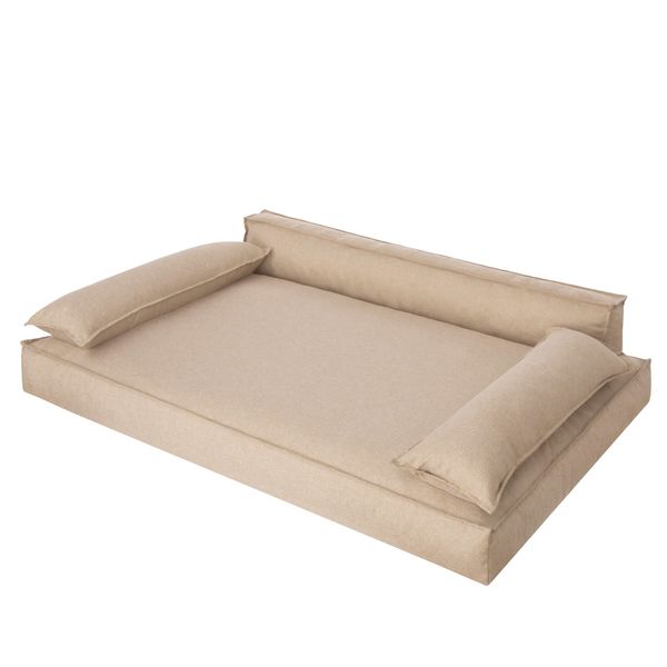 Letto Per Cani, Materasso Per Animali, Letto Per Gatti, Cuscino Per Cani, Cesto Per Cani, Divano Per Cani, Posto Per Cani, Ortopedico, Mobili, Beige, 120X77 Cm-image