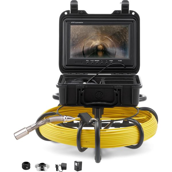 Succebuy Telecamera Per L'ispezione Dei Tubi - Cavo Da 9 Pollici 720P. Ispezione Precisa, Durevole E Di Facile Utilizzo Per La Manutenzione Delle Tubature-image