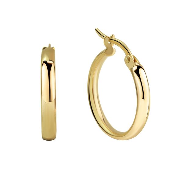 Paar Creolen "333 Gold 17,5Mm Durchmesser", Gelb, Fascination By Ellen K., Ohrringe, Damen, One-Size, Gold-image