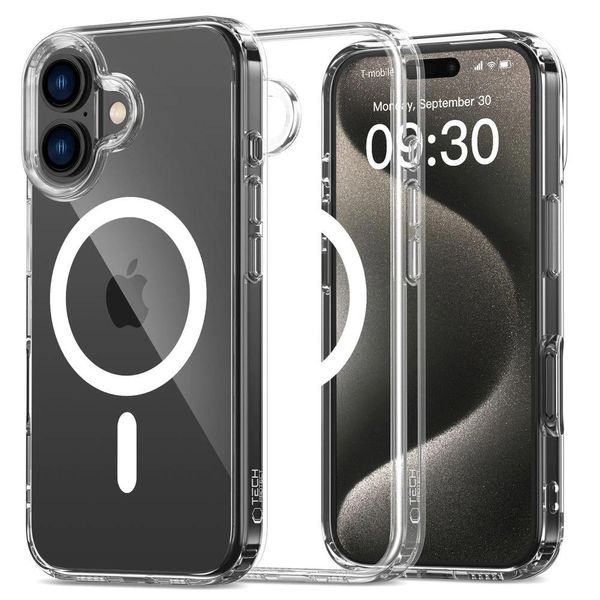 Tech-Protect Flexair Hybrid Magsafe Iphone 16 Plus Trasparente-image