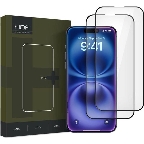 SzkłO Hartowane Hofi Glass Pro+ 2-Pack Iphone 16 Nero-image