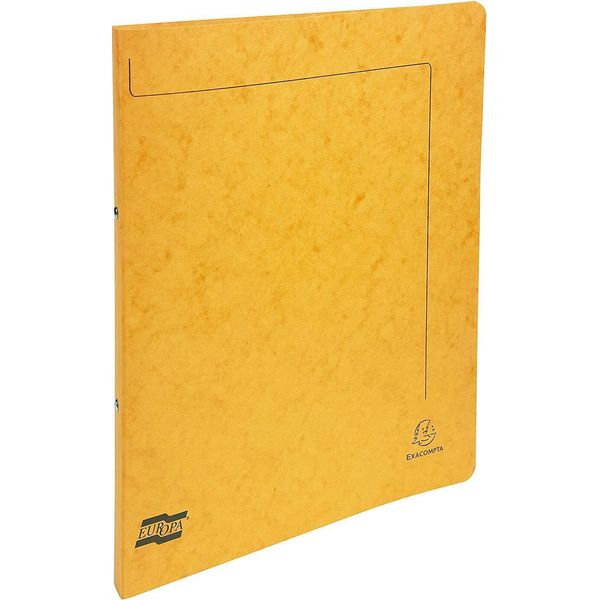 Exacompta 54259E Raccoglitore Ad Anelli Exacompta In Cartone, Meccanismo A 2 Anelli, Din A4, Giallo-image