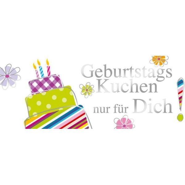 Artebene Card Embossing-Torta Di Compleanno-21X8 Cm-image
