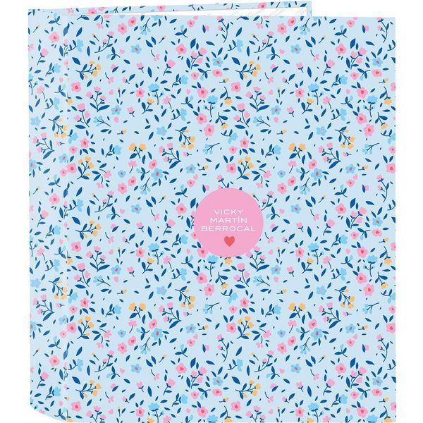 Raccoglitore Ad Anelli Vicky MartíN Berrocal ParaíSo Blue Pink A4 27 X 33 X 6 Cm-image