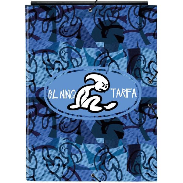 Raccoglitore Ad Anelli El NiñO Roller Blu Nero A4 26 X 33,5 X 2,5 Cm-image