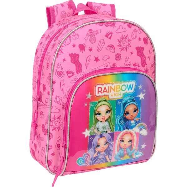 Zaino Scuola Rainbow High Shine Colourful 28 X 34 X 10 Cm-image