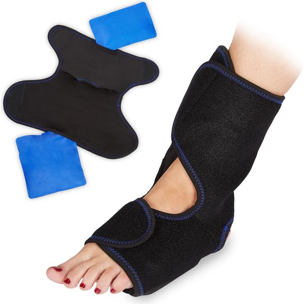Relaxdays 4 X Cuscini Di Raffreddamento Per I Piedi Con Chiusura A Velcro-image