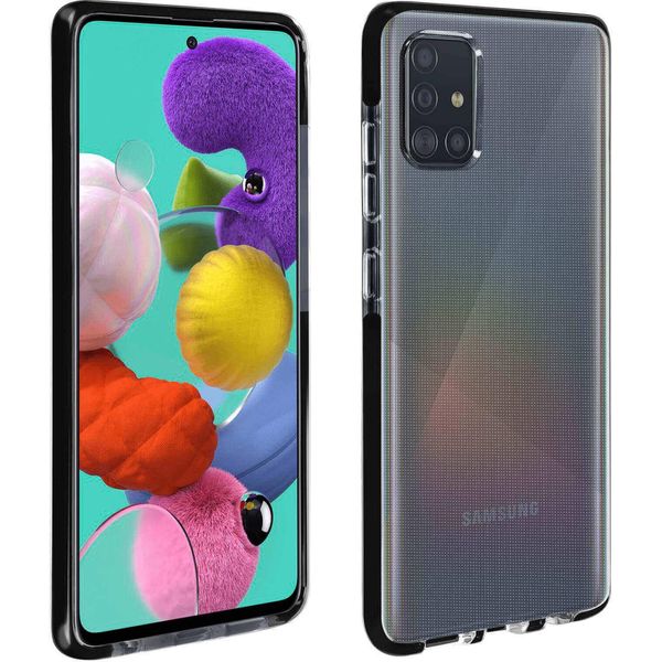Avizar, Custodia In Gel Akashi Con Angoli Rinforzati Per Samsung Galaxy A51, Nero-image